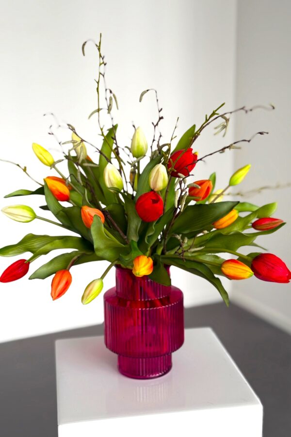 Kunst tulpen boeket Milou