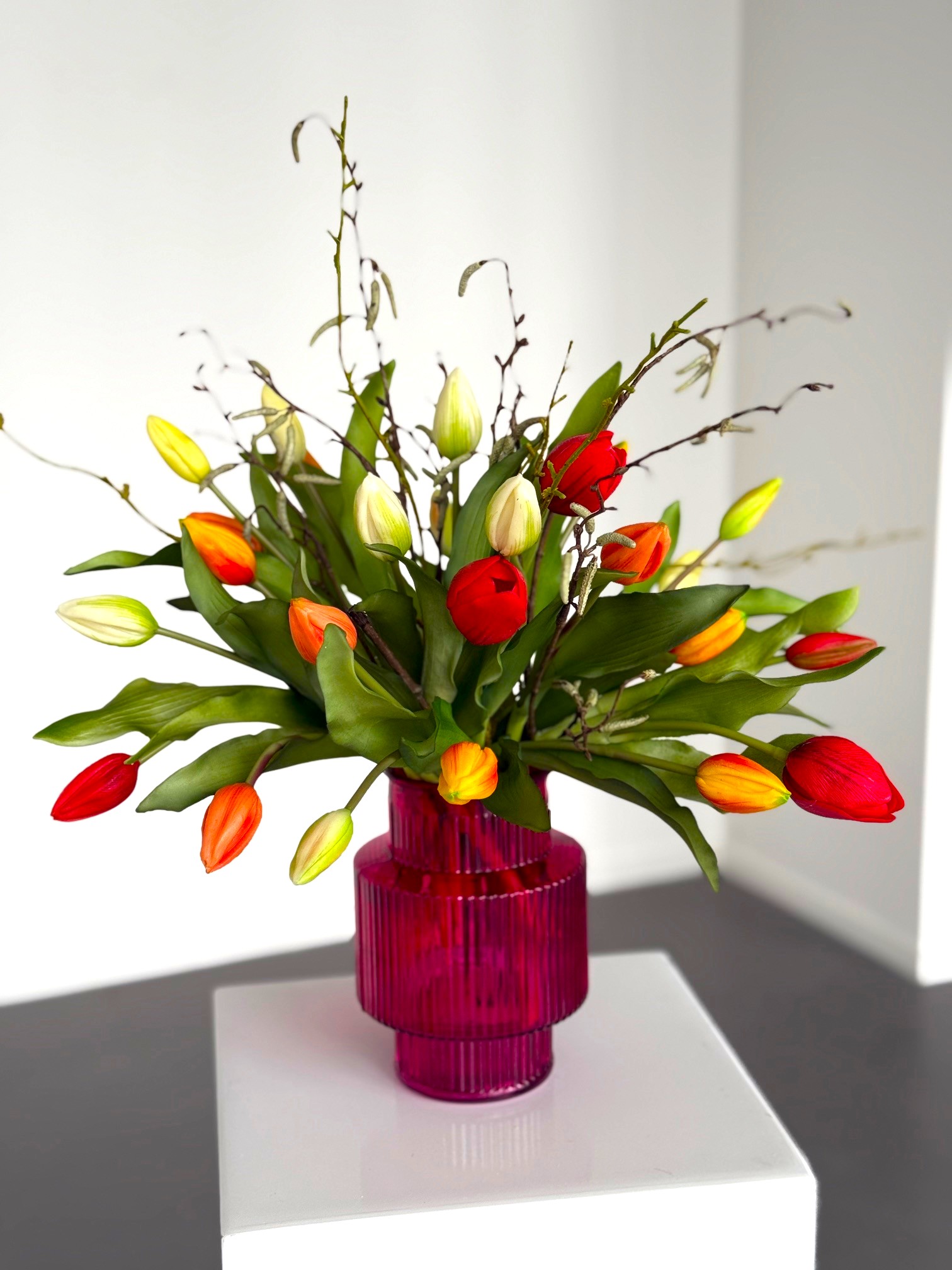 Kunst tulpen boeket Milou