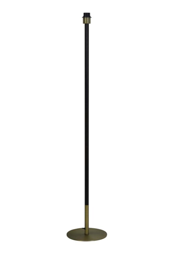 Vloerlamp lampenvoet zwart goud 135 cm