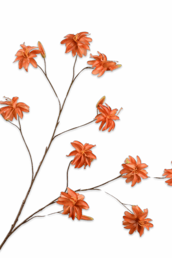 Lelie tak oranje 126 cm Silk-ka