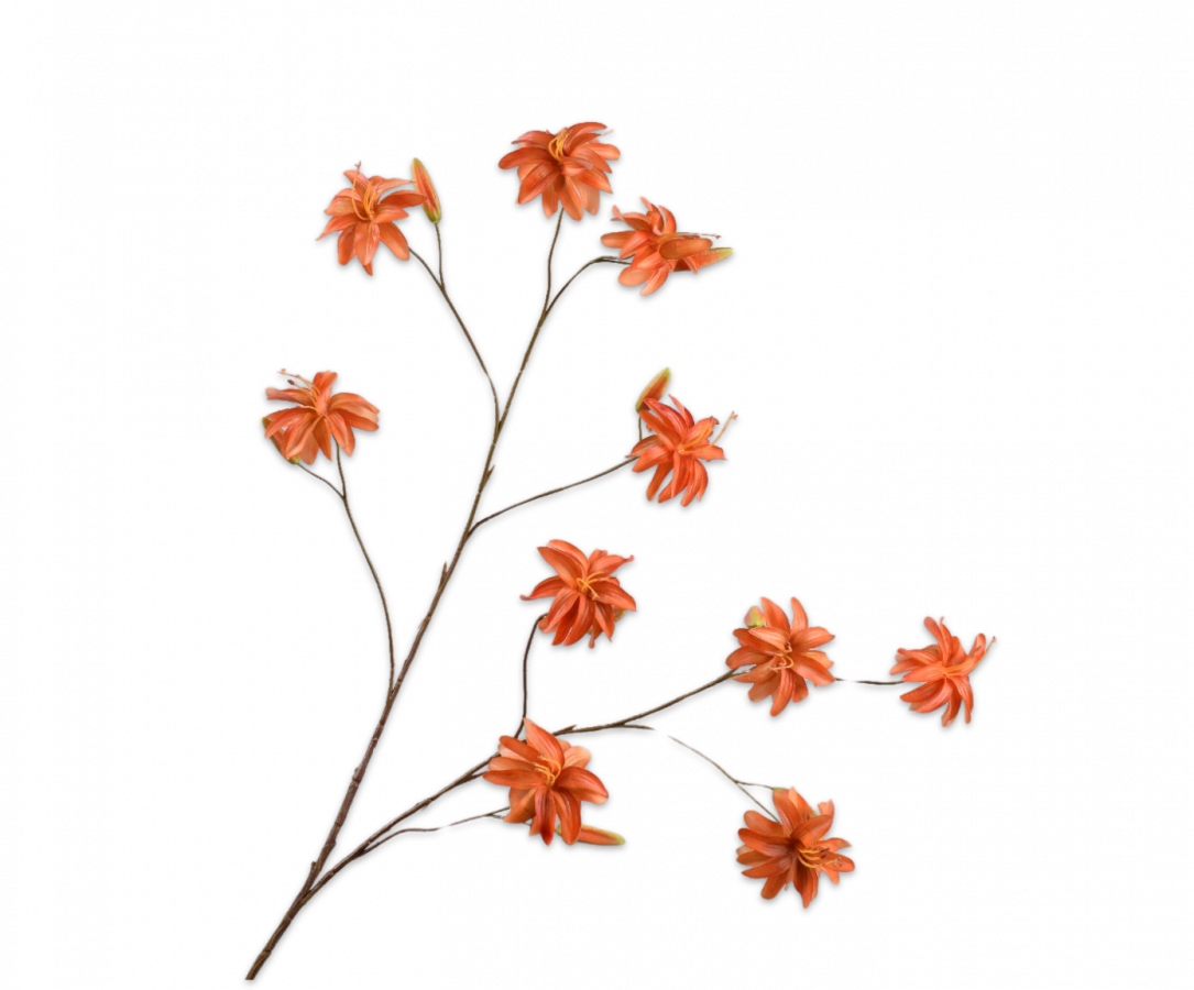 Lelie tak oranje 126 cm Silk-ka