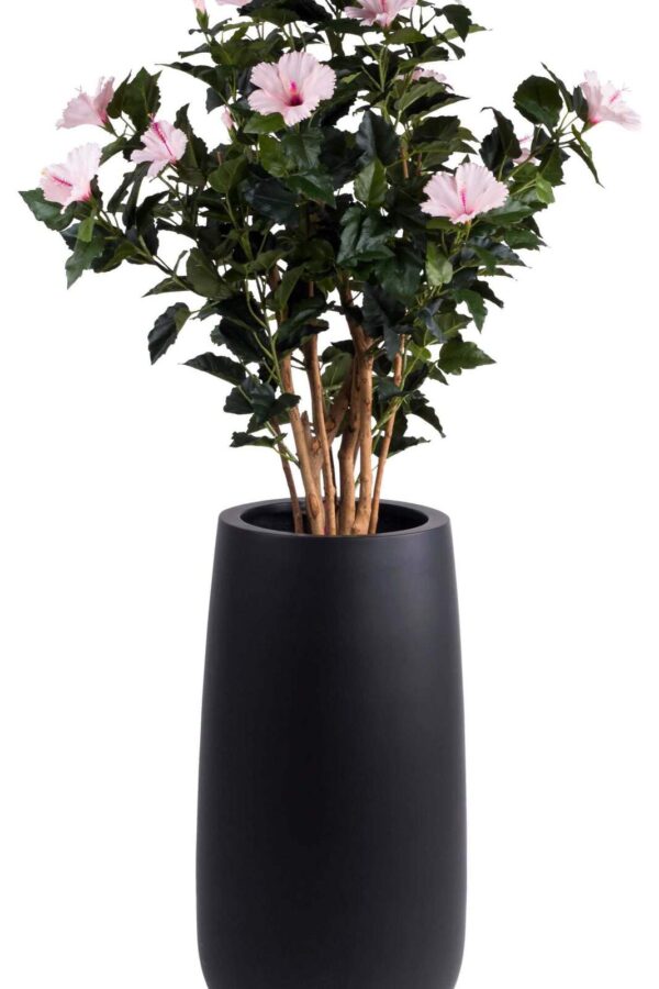 Bloempot / vaas Living zwart hoogte 70 cm VTW