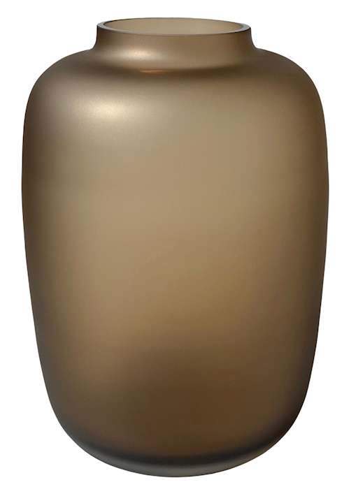 Glazen vaas mat beige zand M - H29 - Afbeelding 3