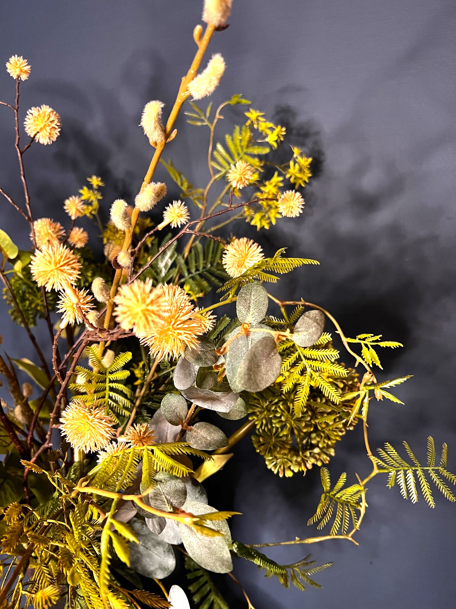 Groen zijdebloemen boeket Odette - Afbeelding 3