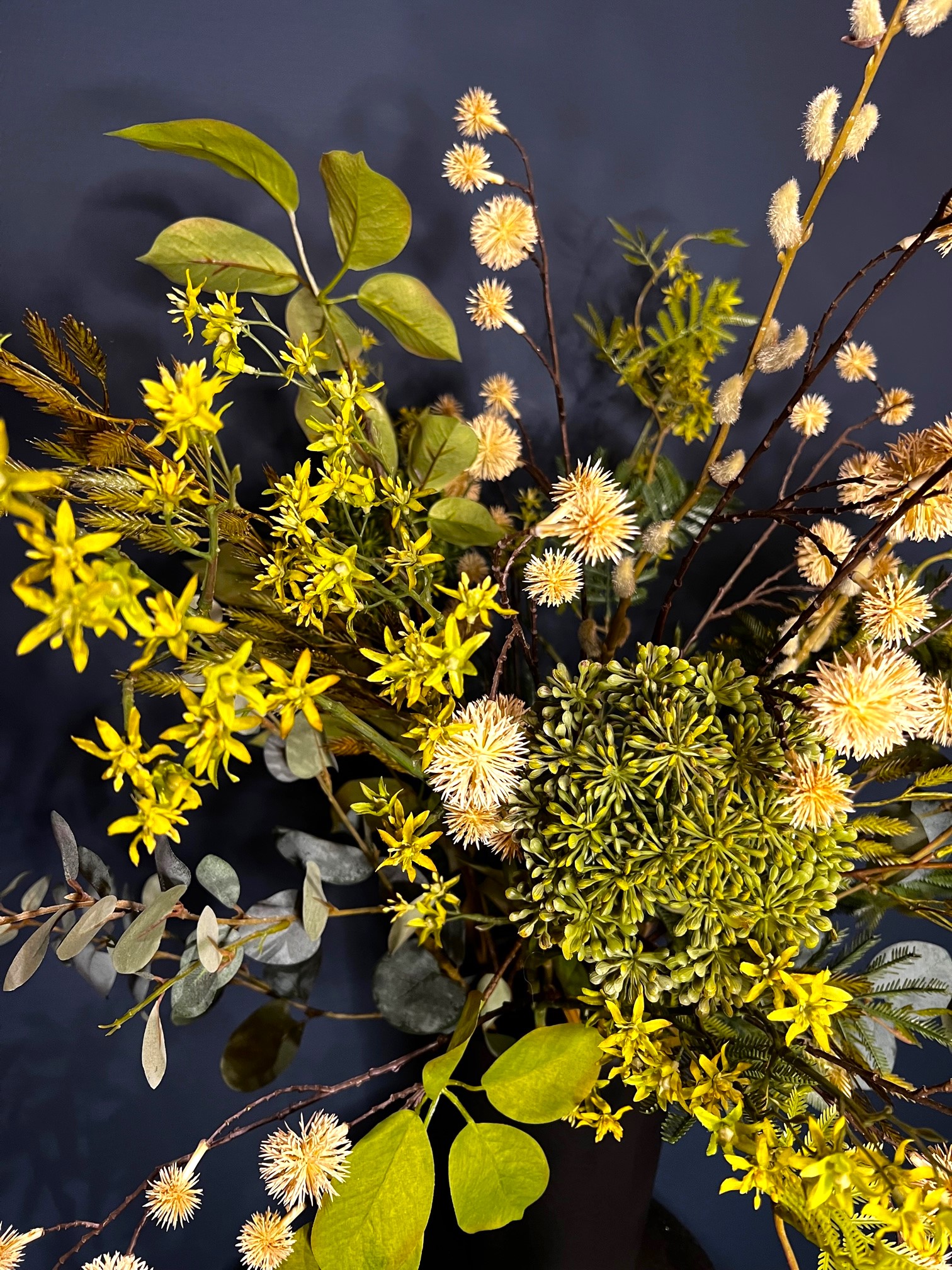 Groen zijdebloemen boeket Odette - Afbeelding 4
