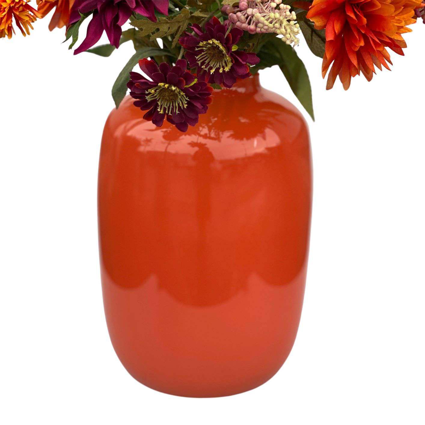 Glazen vaas oranje - H45 - Afbeelding 2