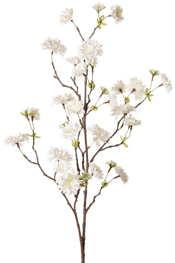 Bloesemtak wit perzikbloesem 110 cm