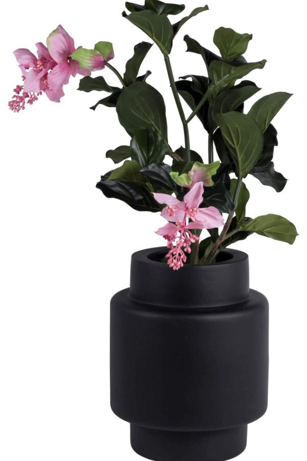 Bloempot Byland mat zwart hoogte 70 cm VTW