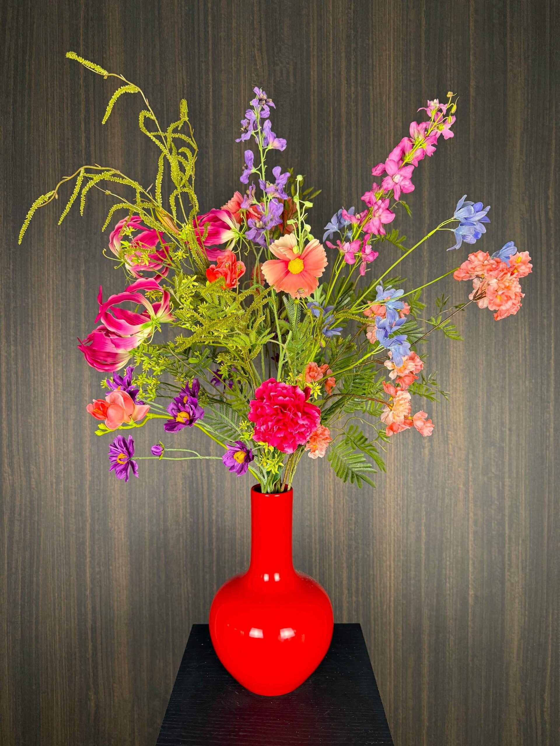 Zijdebloemen boeket Loiza groot