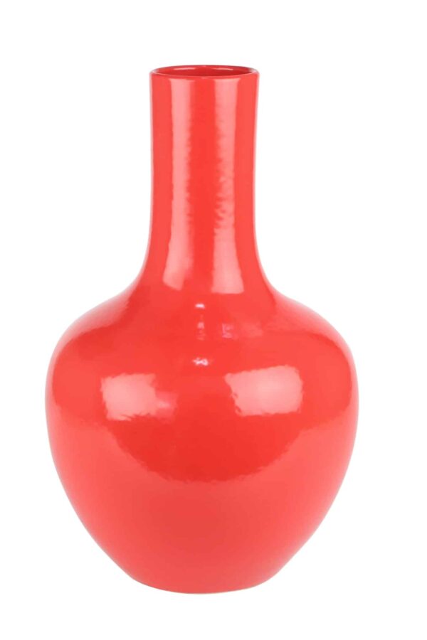 Rode body vaas -H35