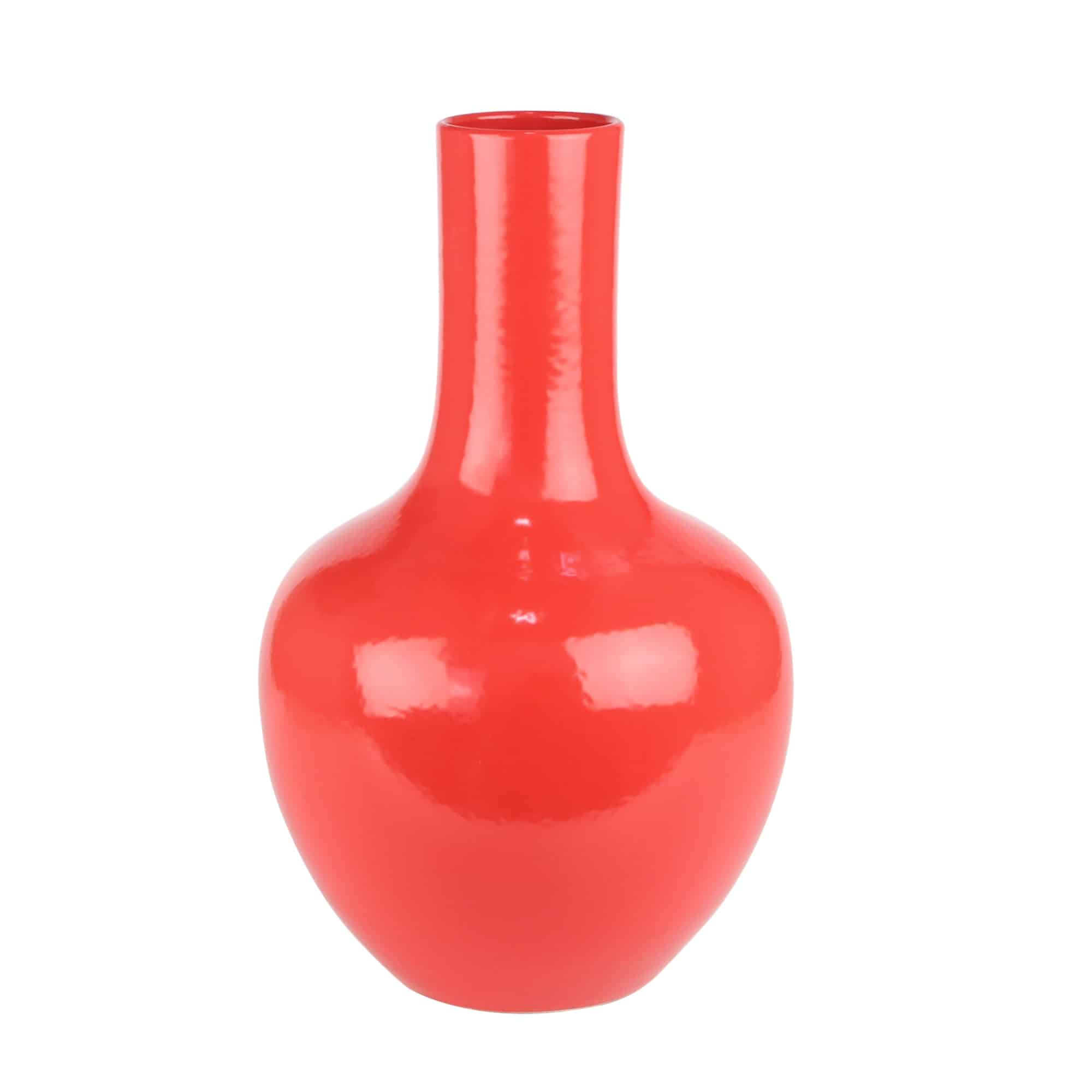 Rode body vaas -H35
