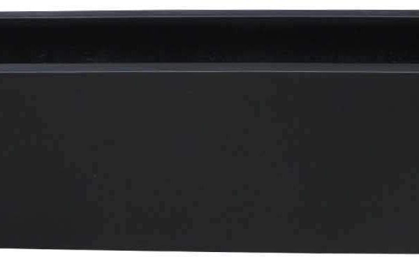 Plantenbak River smalle bloempot zwart 100 cm VTW