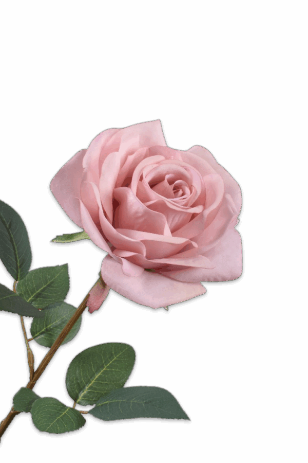 Roos steel roze 68 cm Silk-ka