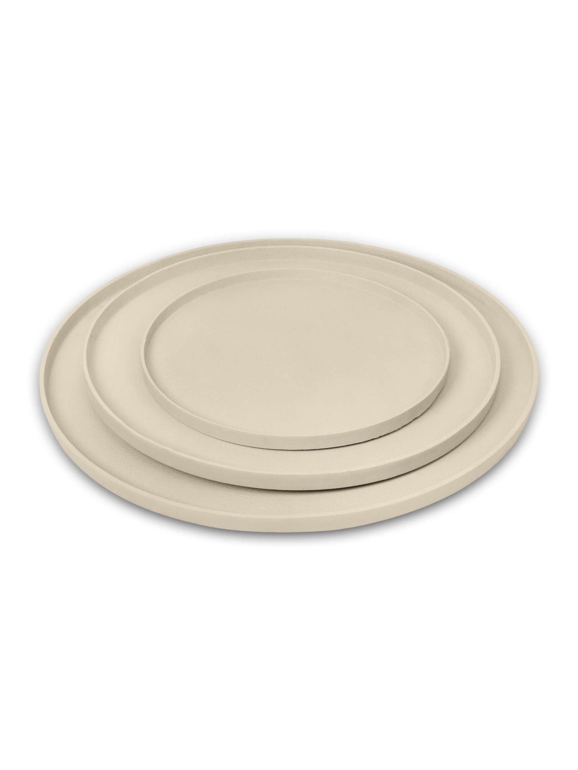 Dienblad rond beige Ø60 cm - Afbeelding 4