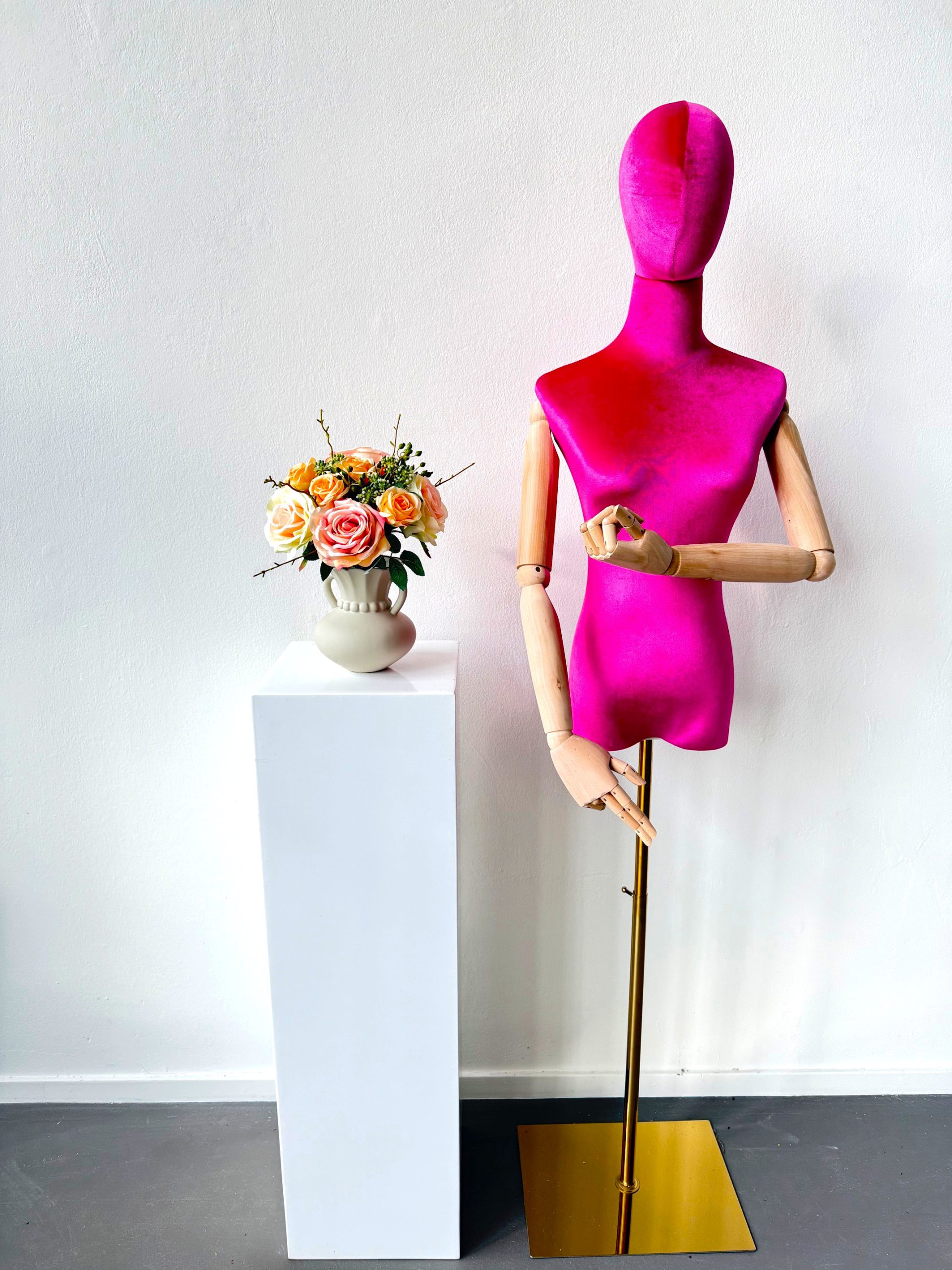 Zijden rozen boeketje Mila - Afbeelding 3