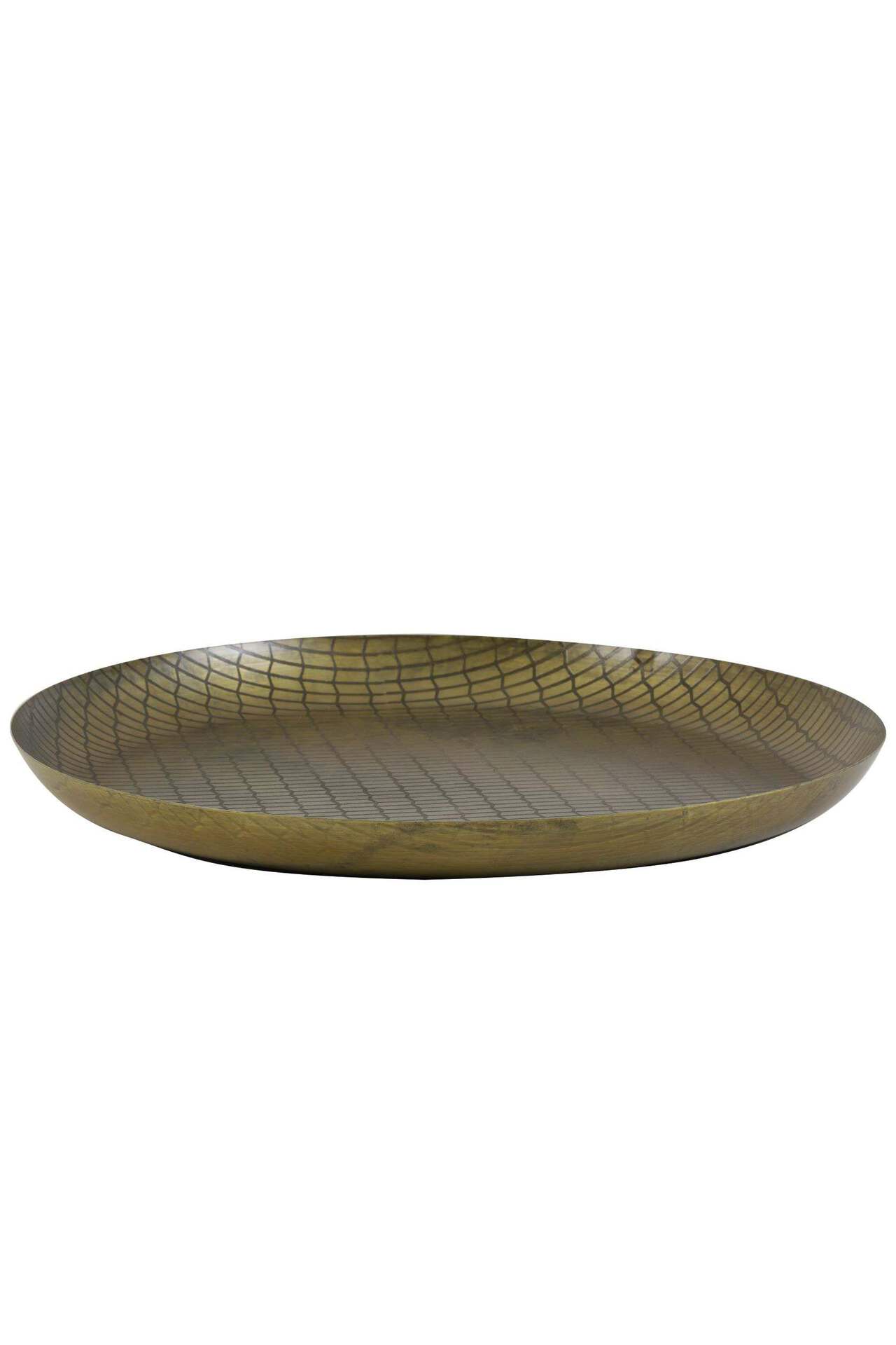 Dienblad antiek goud nerf - Ø40 cm - Afbeelding 2