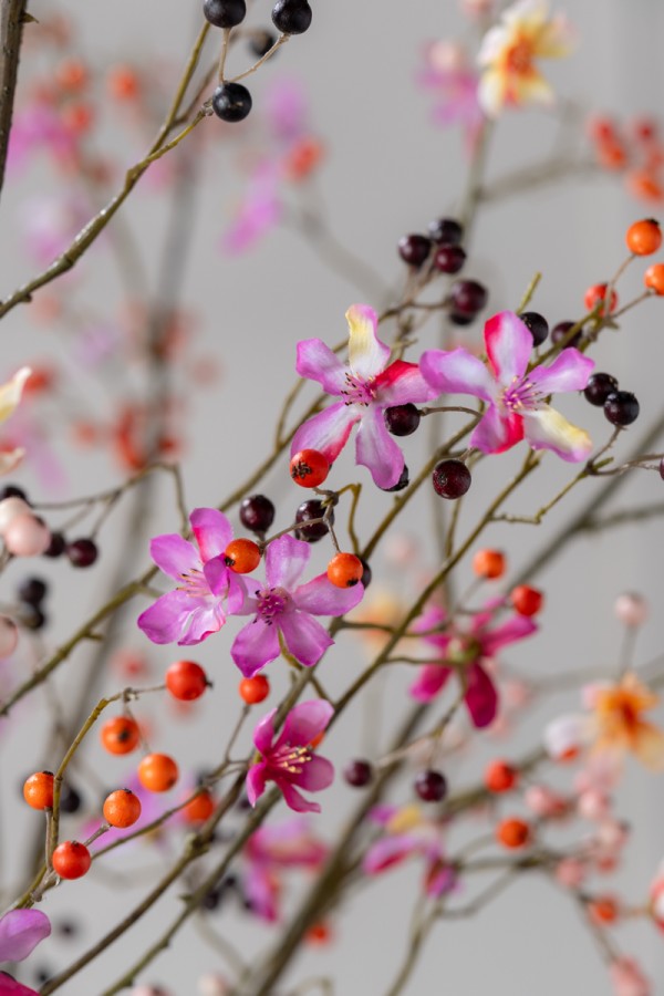 Silk ka bessentak oranje roze 92 cm - Afbeelding 3