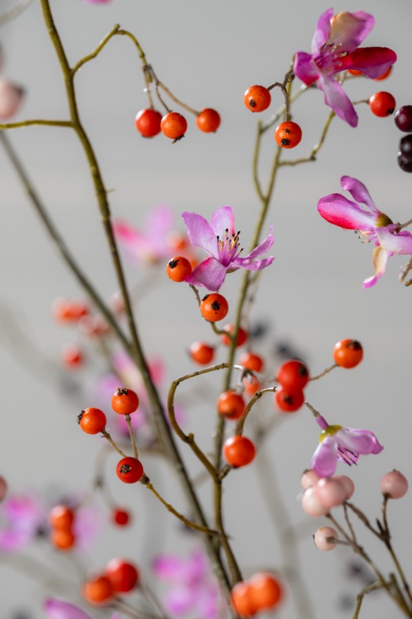 Silk ka bessentak oranje roze 92 cm - Afbeelding 4