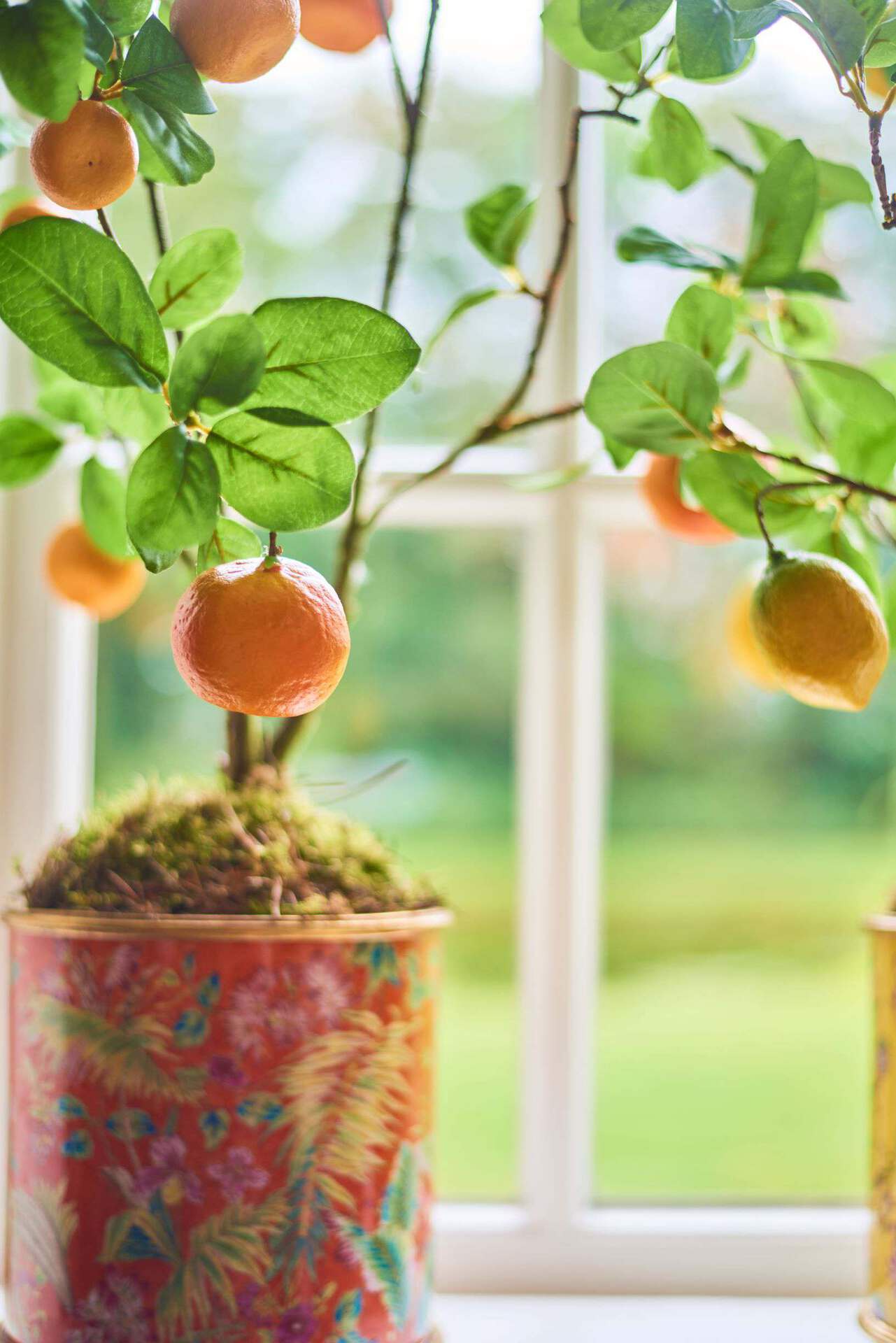 Sinaasappel tak oranje 101 cm kunst sinaasappeltak Silk-ka - Afbeelding 2