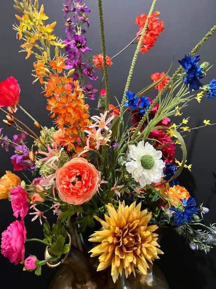 Zijdenbloemen boeket Sharon voor in de toetervaas - Afbeelding 3