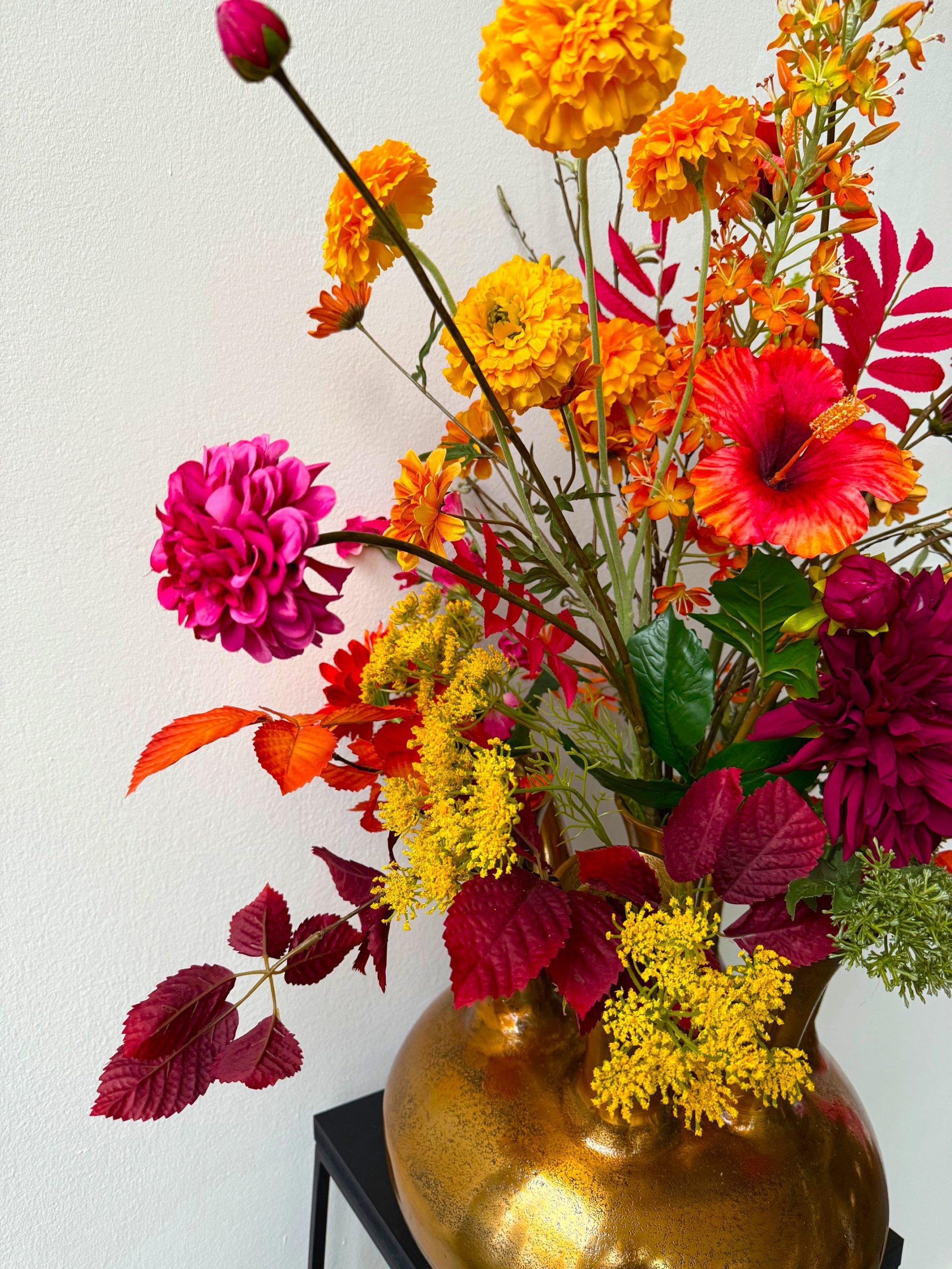 Kunstbloemen boeket Lieke voor in de toetervaas - Afbeelding 3