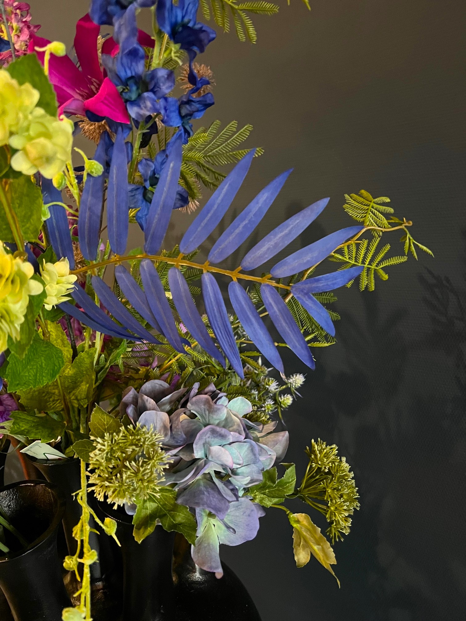 Zijdenbloemen boeket Sofie voor in de toetervaas - Afbeelding 3