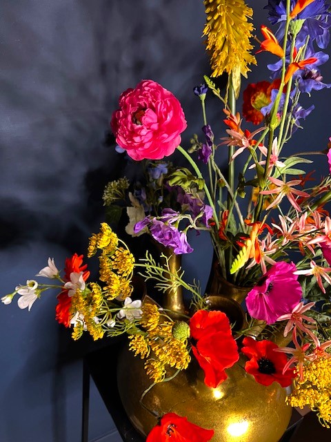 Zijdenbloemen boeket Kate voor in de toetervaas - Afbeelding 2