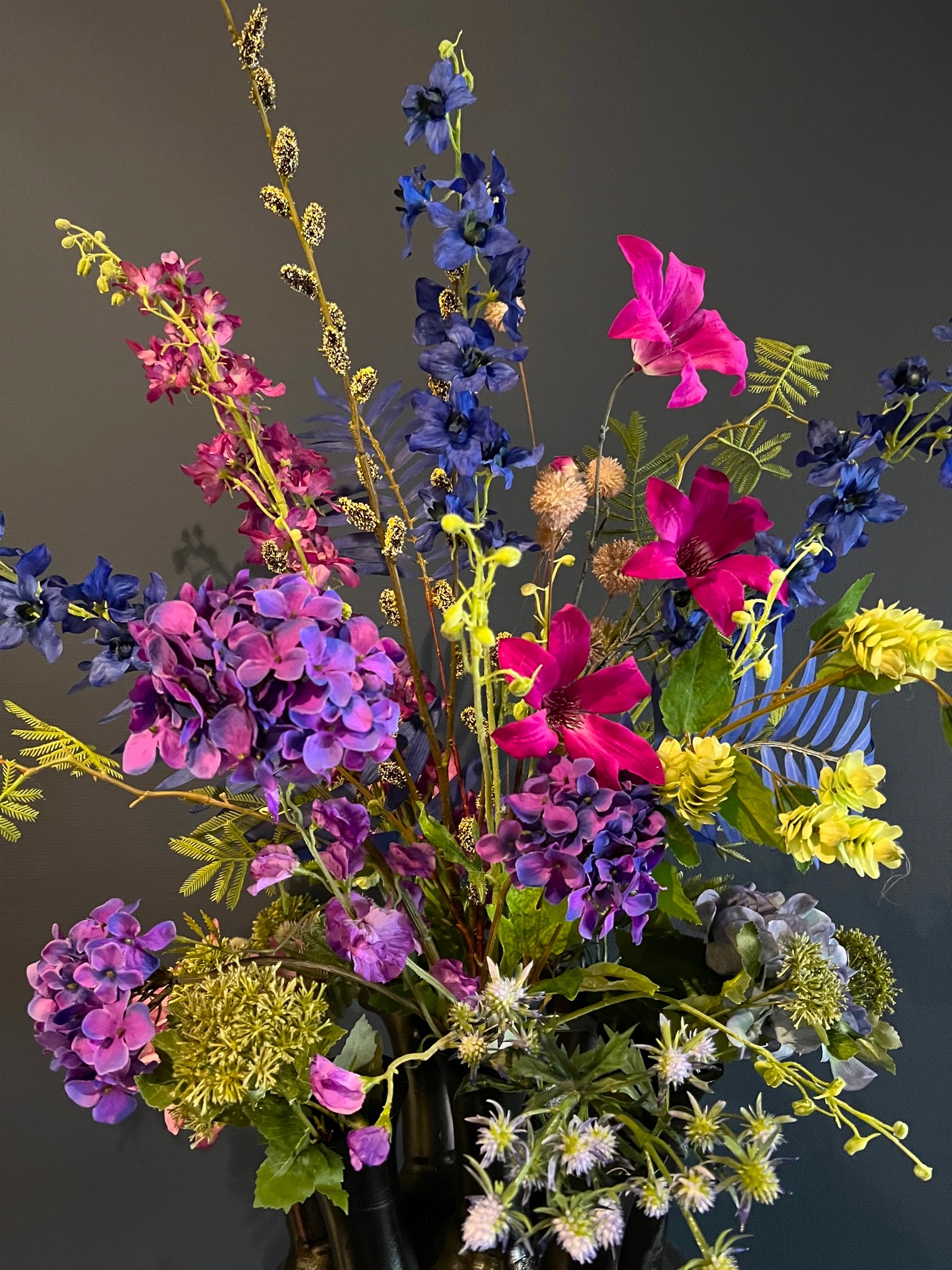 Zijdenbloemen boeket Sofie voor in de toetervaas - Afbeelding 5