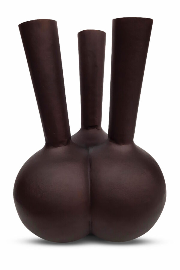 Toetervaas 3 mouth bruin/brons