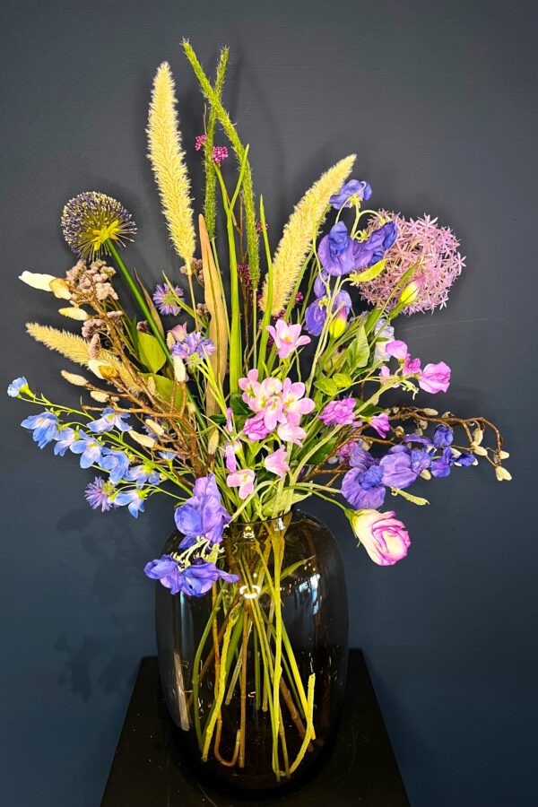 Zijdenbloemen veldboeket Ella