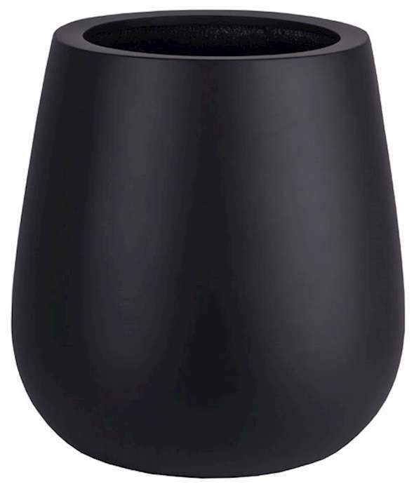 Bloempot Venna mat zwart hoogte 67 cm VTW - Afbeelding 2