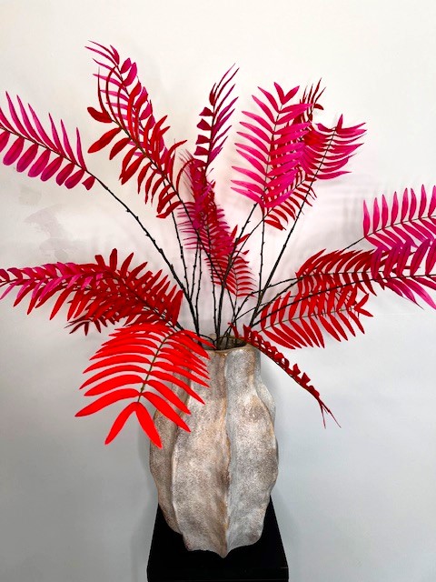 Palm blad rood 87 cm - Afbeelding 3