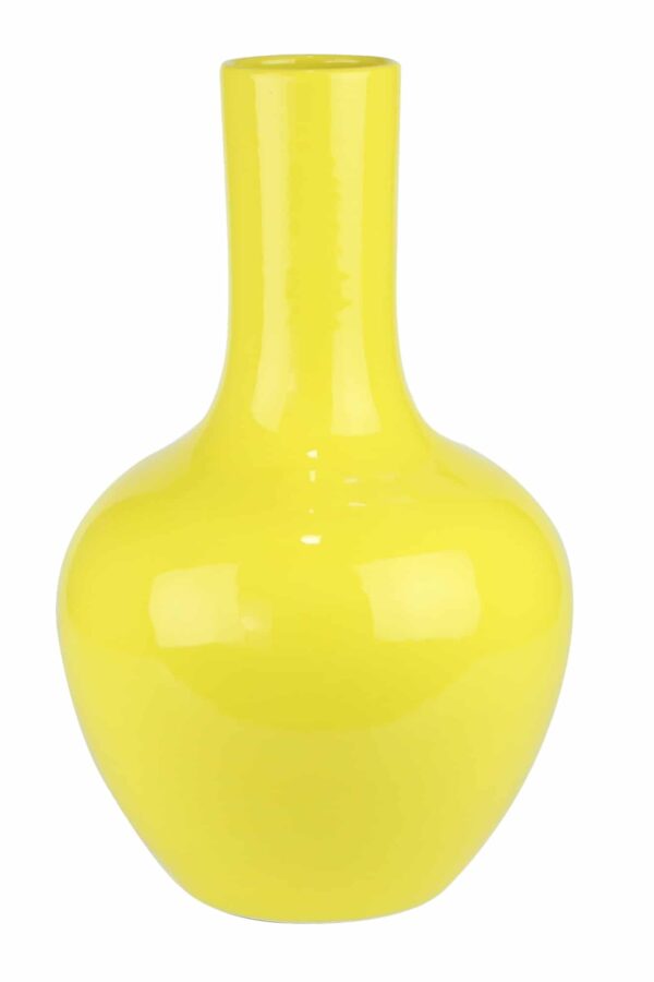 Gele body vaas - H35