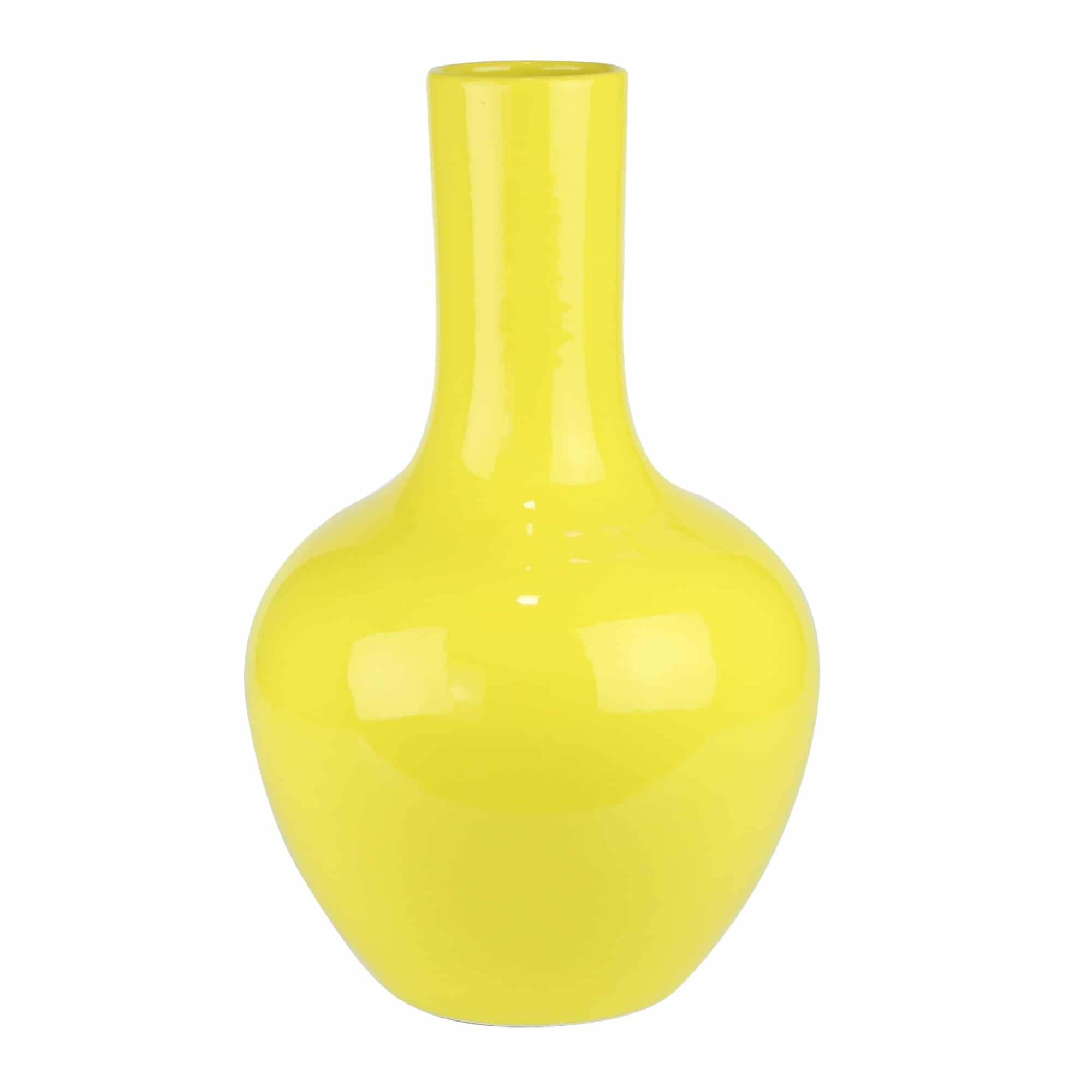 Gele body vaas - H35