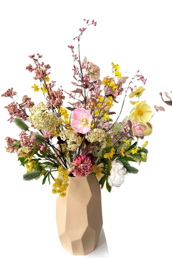 Groot zijdebloemen boeket Teddy