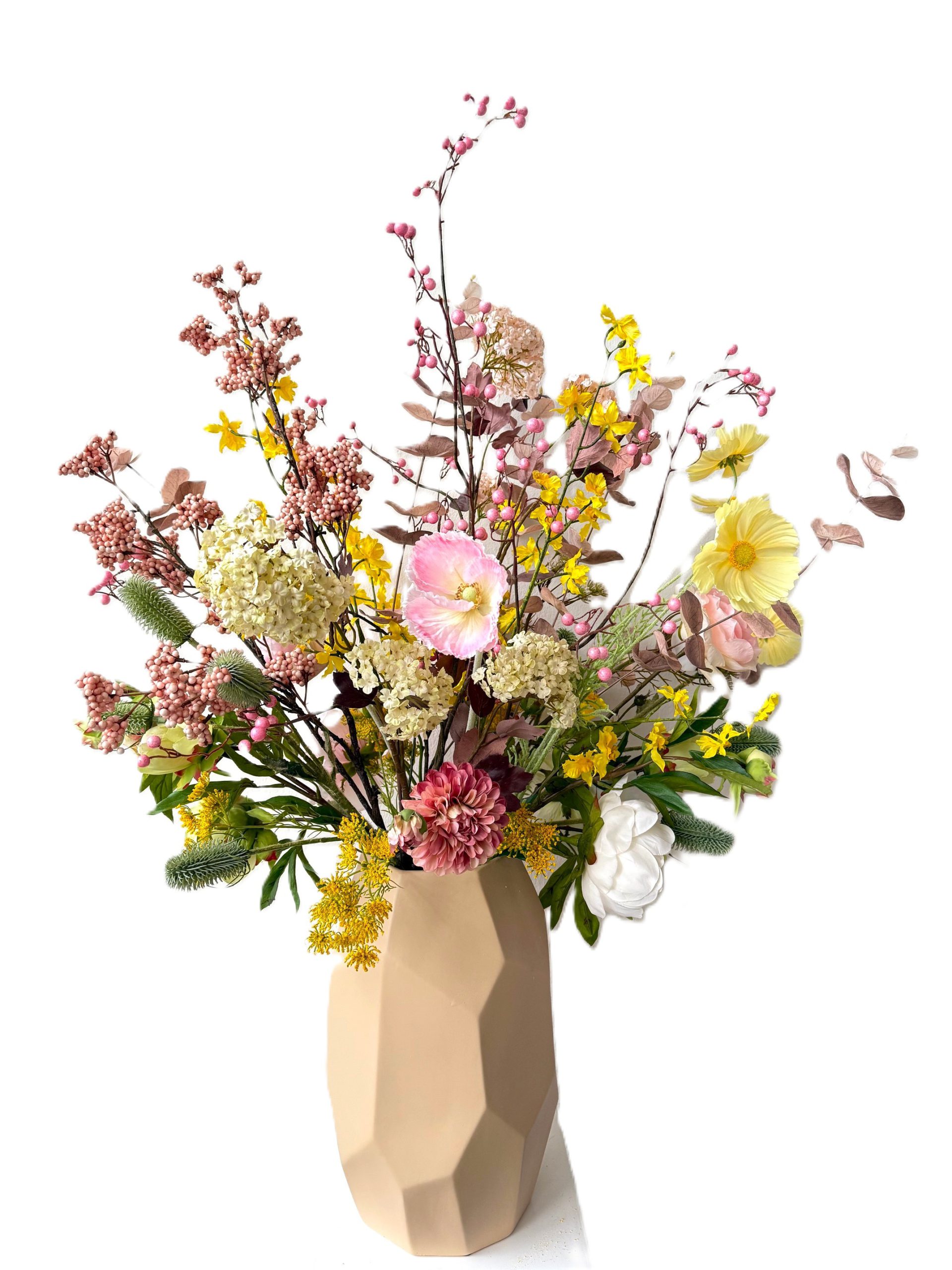 Groot zijdebloemen boeket Teddy