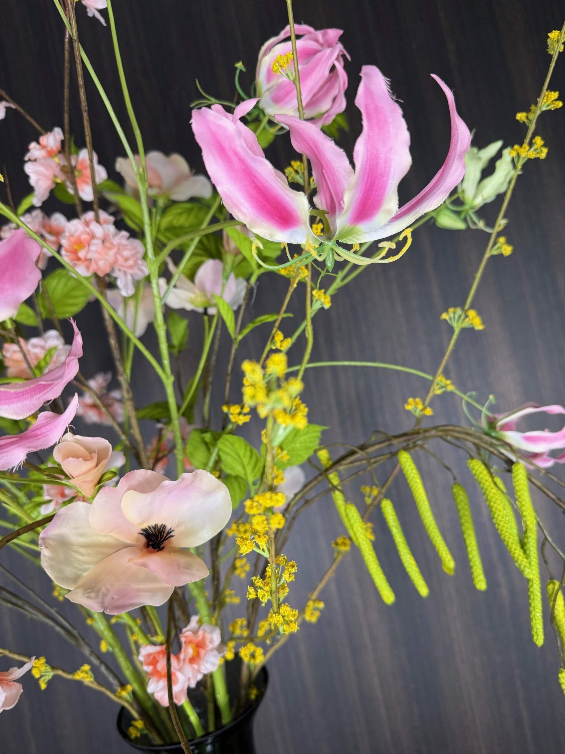 Groot zijdenbloemen boeket Belle - Afbeelding 2