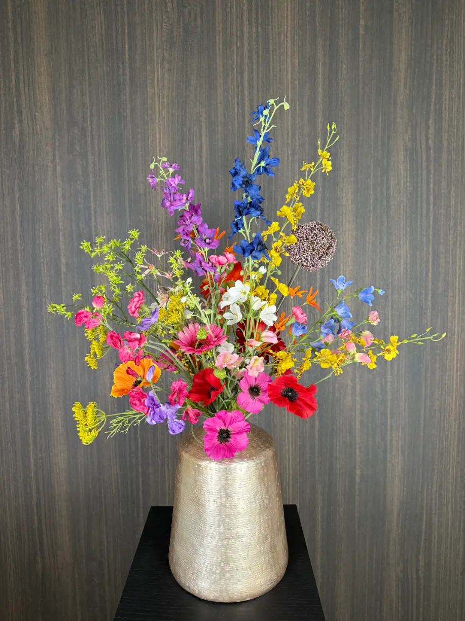 Zijdenbloemen boeket Lotte