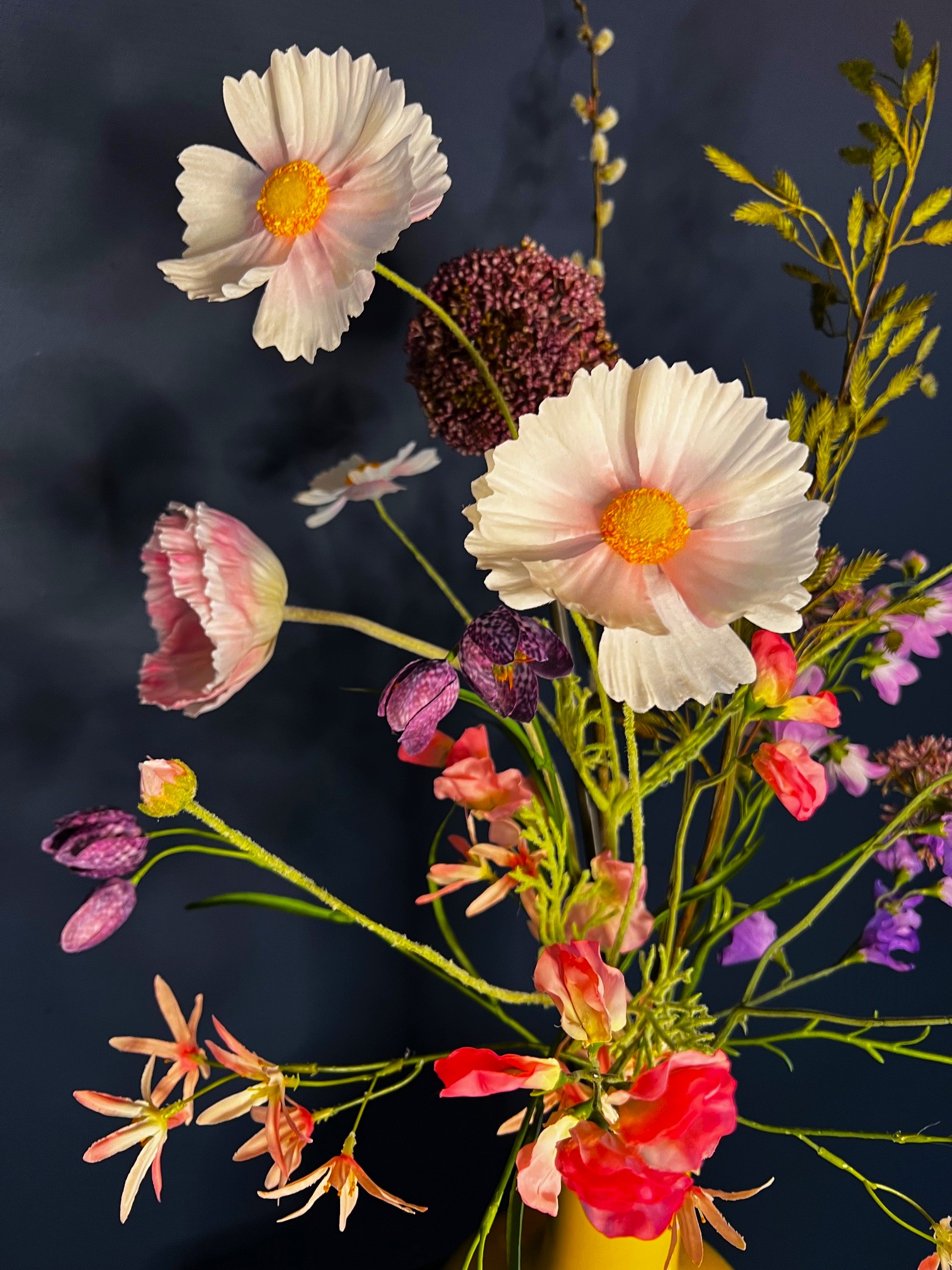 Zijden plukboeket Roos - Afbeelding 2