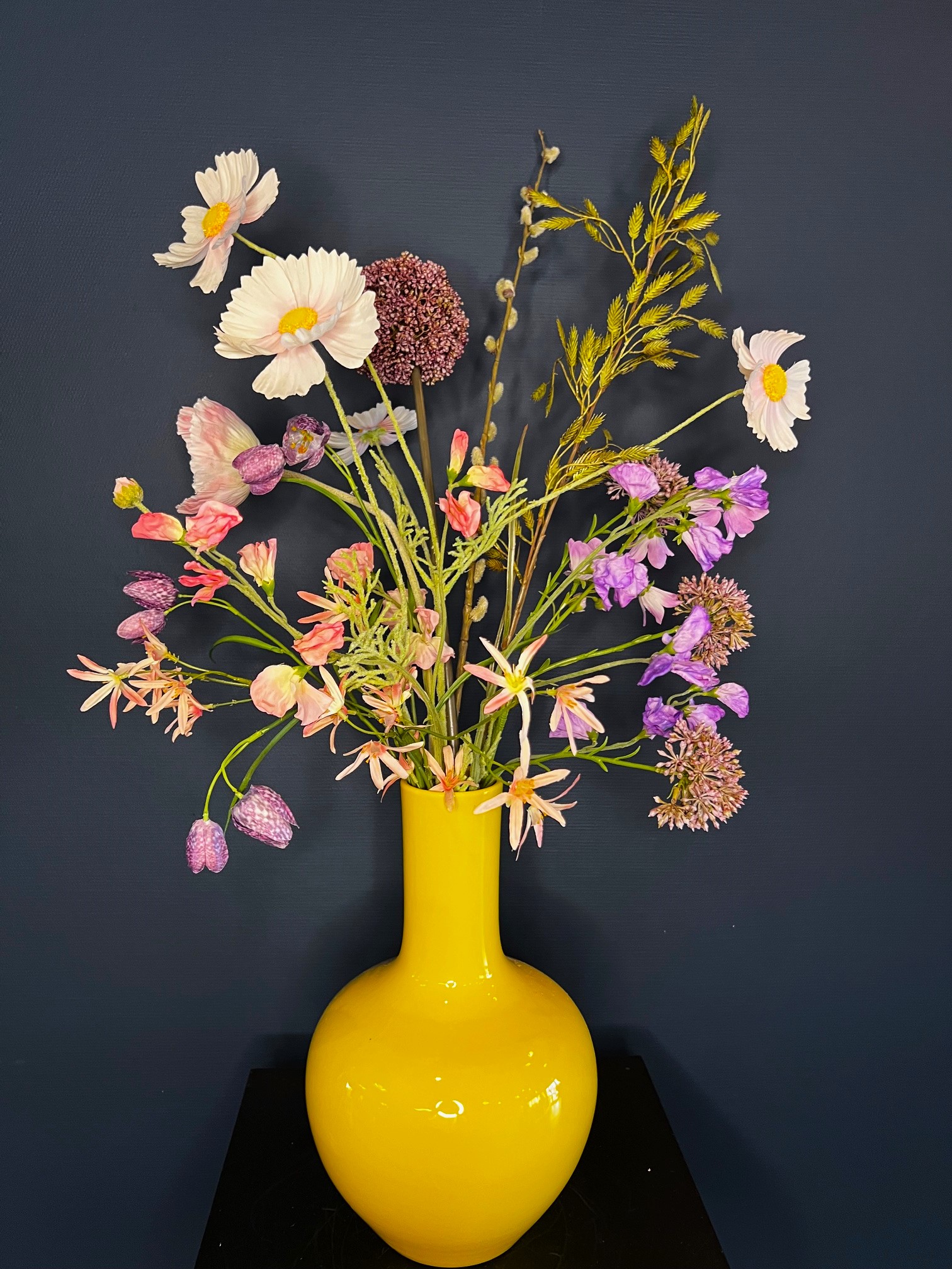 Zijden plukboeket Roos