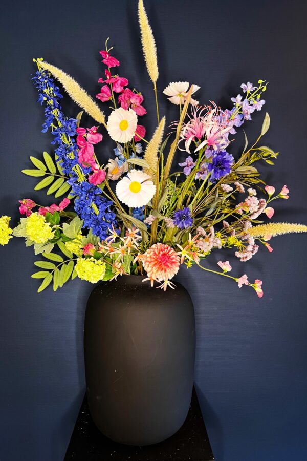 Zijdenbloemen boeket Susan groot