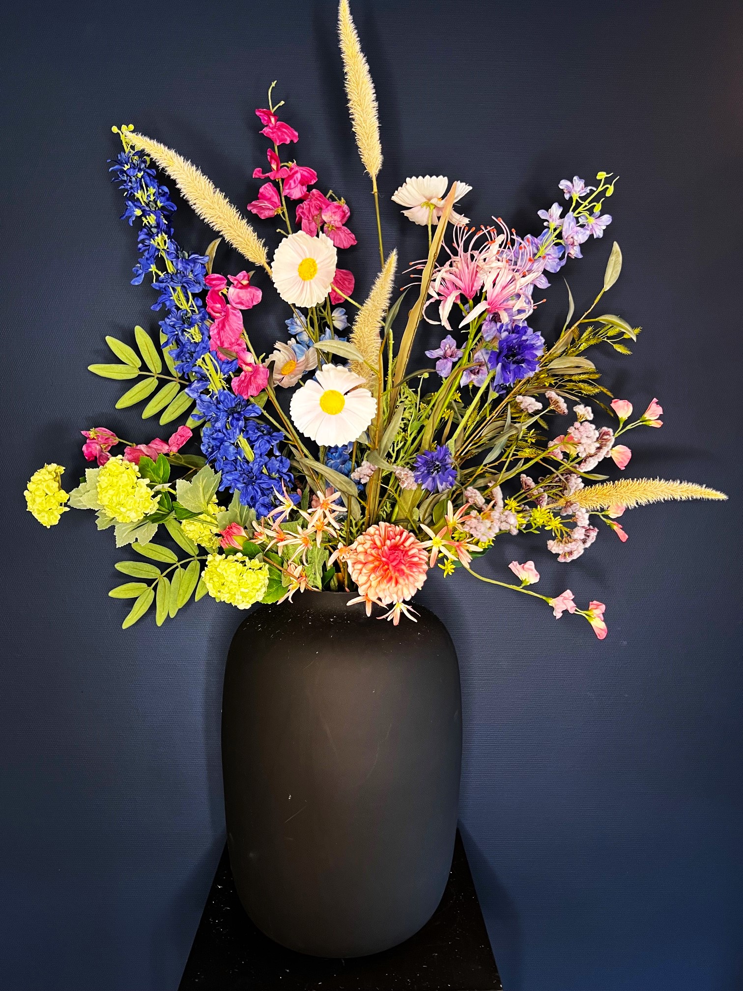 Zijdenbloemen boeket Susan groot