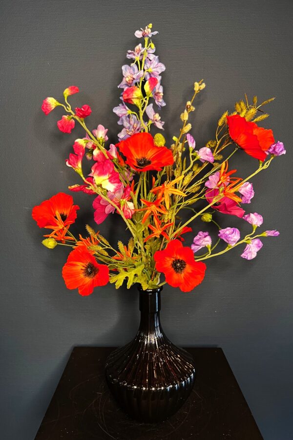 Zijde bloemen boeket Cato