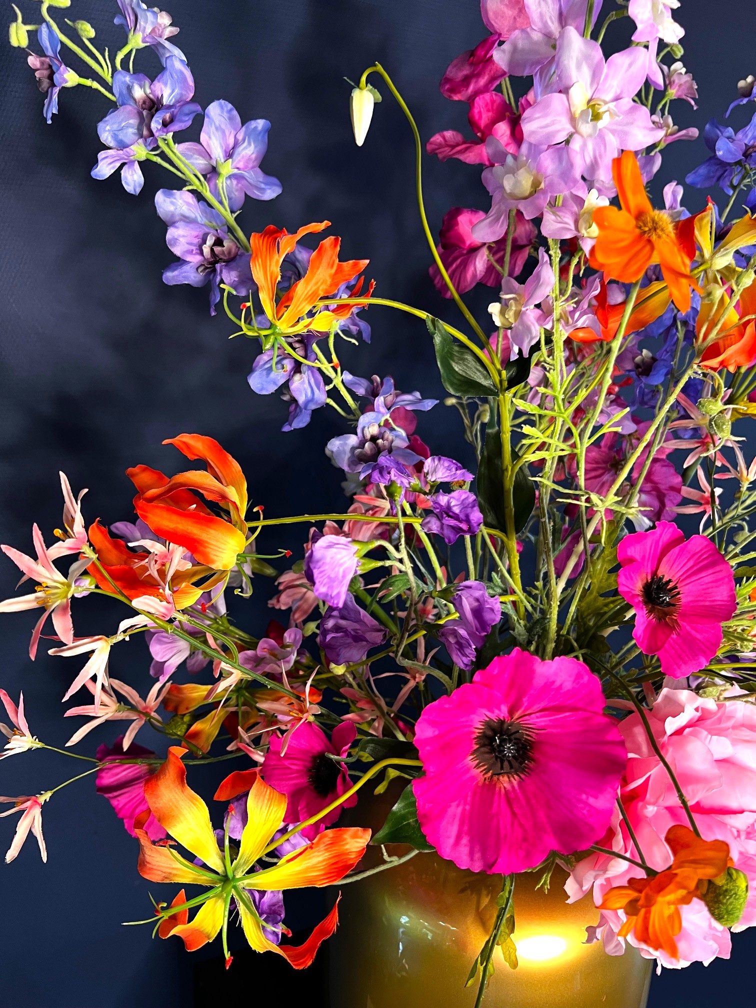 Zijdenbloemen boeket Ester - Afbeelding 3