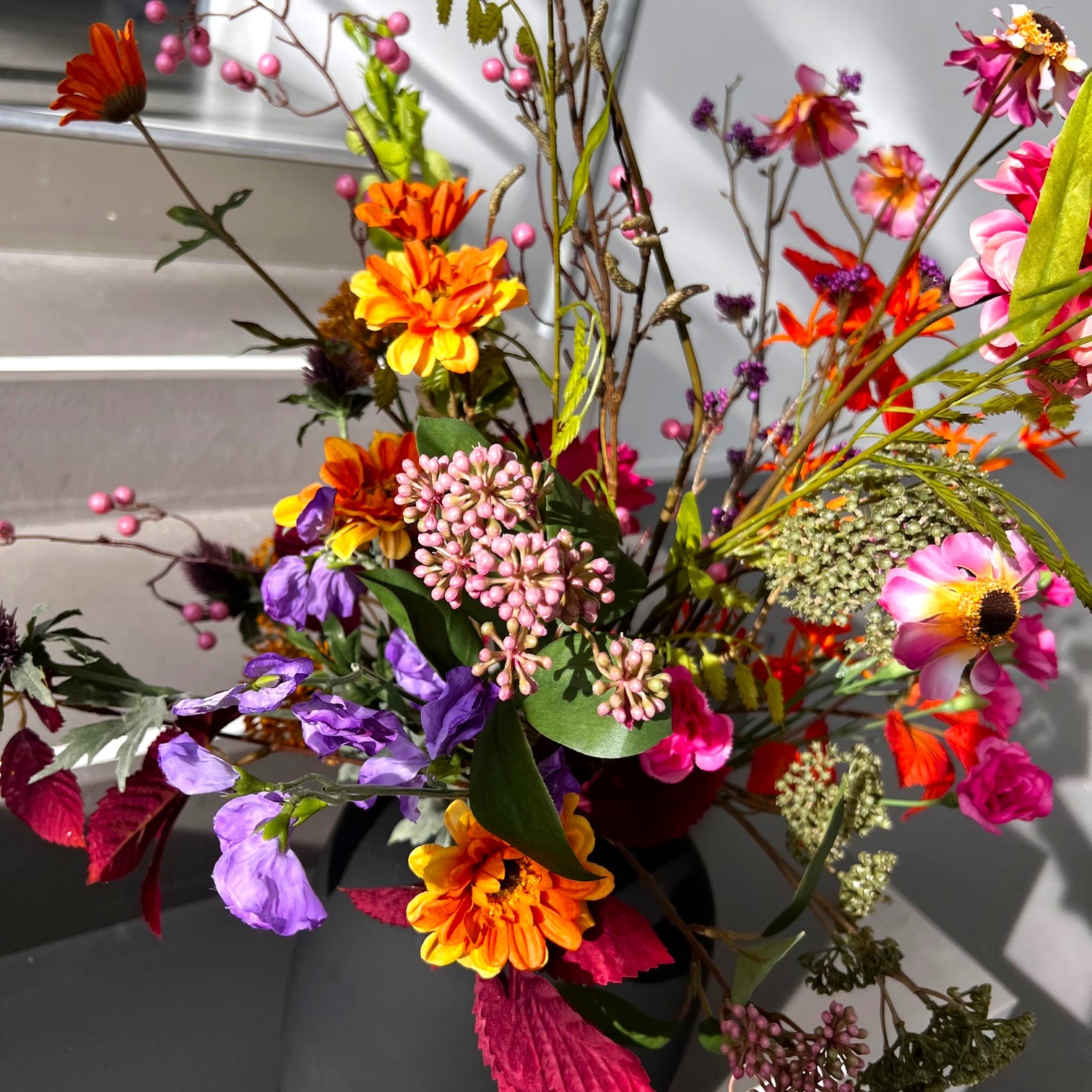 Zijdebloemen boeket Eef - Afbeelding 2