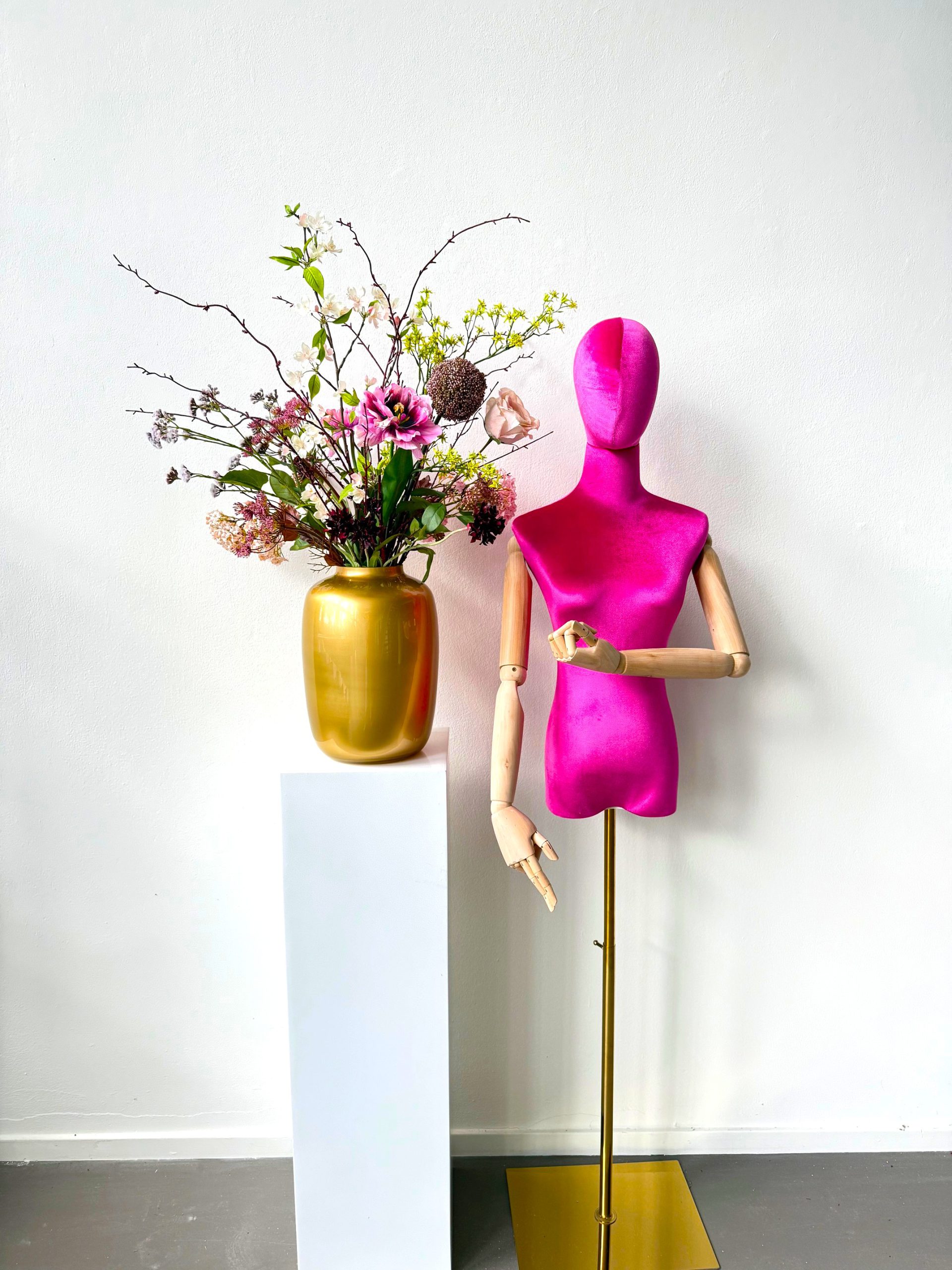 Zijdenbloemen plukboeket Linde - Afbeelding 2