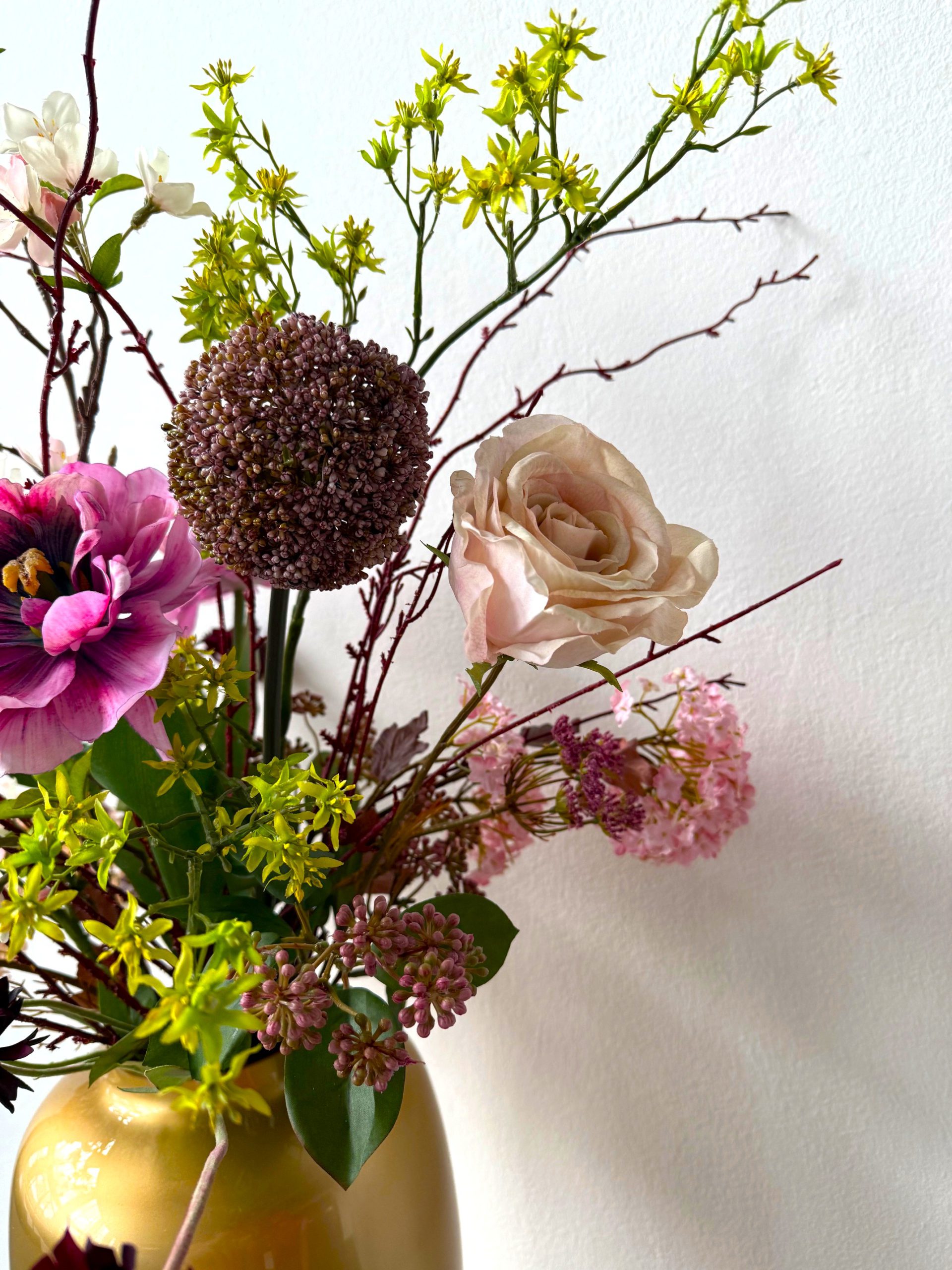 Zijdenbloemen plukboeket Linde - Afbeelding 3