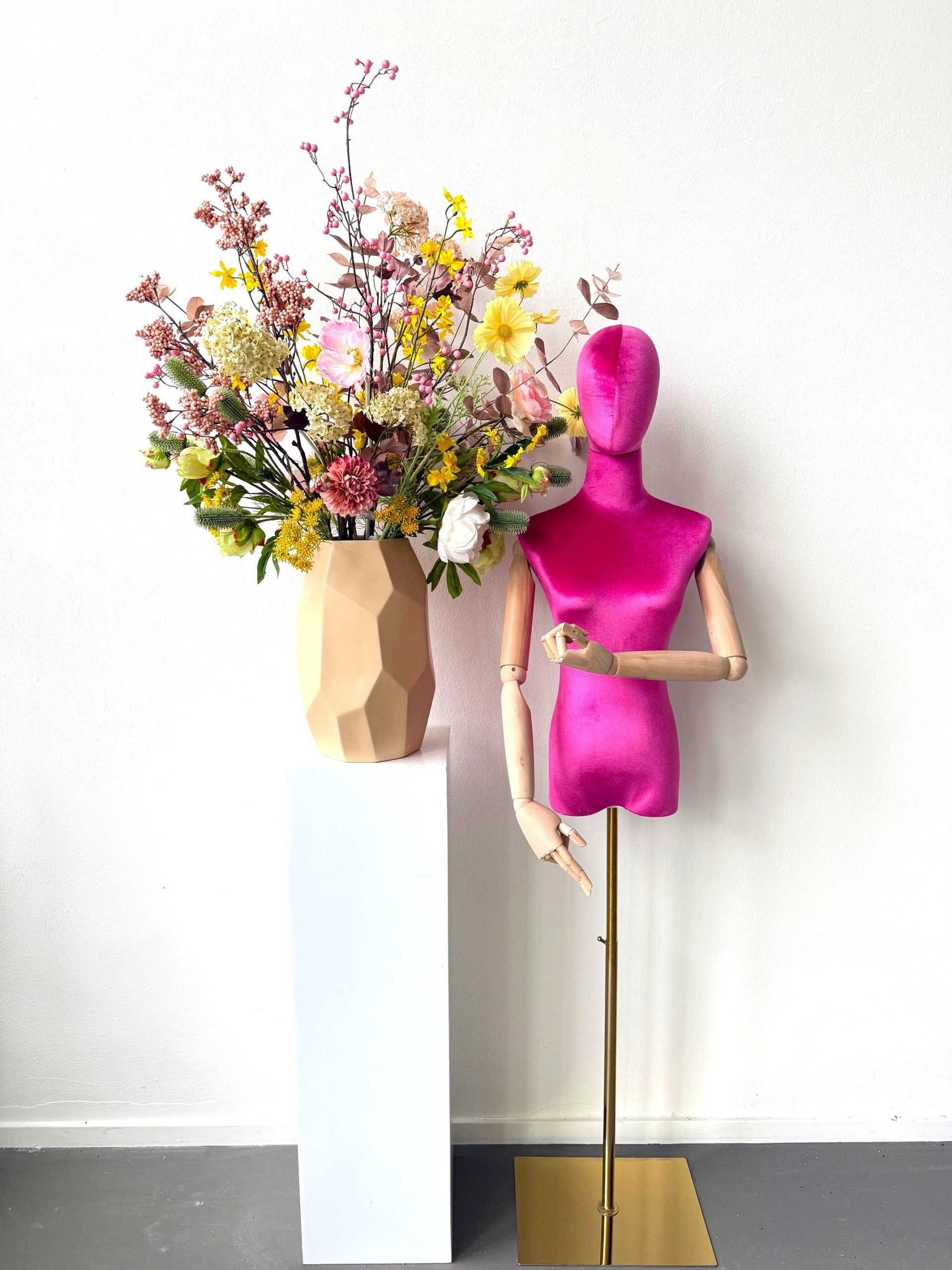 Groot zijdebloemen boeket Teddy - Afbeelding 2