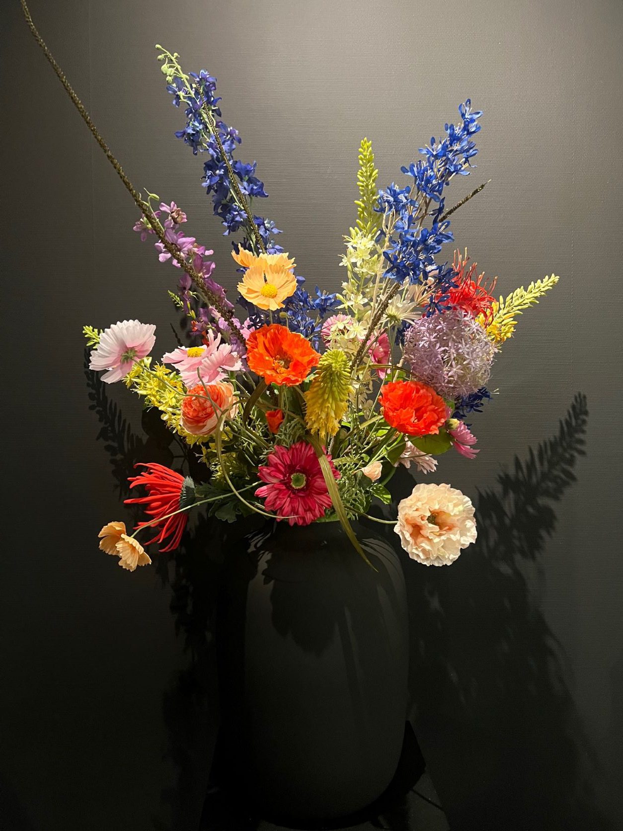 Zijden veldbloemen boeket Lilian groot - Afbeelding 6