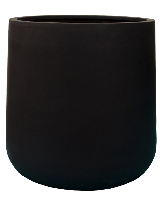 Bloempot Potland mat zwart H 40 cm VTW